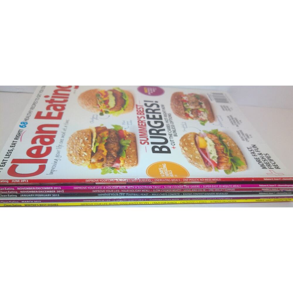 Clean Eating Magazine 2012 And 2013 Set Of 6 New - Picture 6 of 11